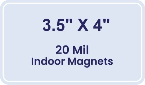 Mini Calendar Magnets 3.5x4 Indoor Magnets - 20 Mil