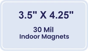 Magnet - 3.5x4.25 Round Corner - 30 Mil