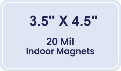 Magnet - 3.5x4.5 Round Corners - 20 mil