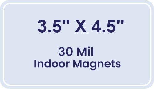 Magnet - 3.5x4.5 Round Corners - 30 Mil