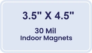 Magnet - 3.5x4.5 Round Corners - 30 Mil