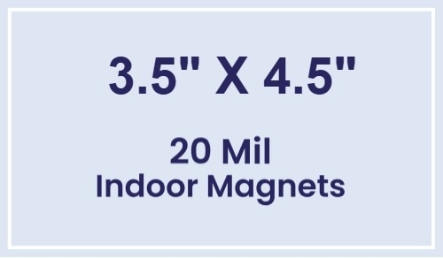 Magnet - 3.5x4.5 Square Corners - 20 Mil