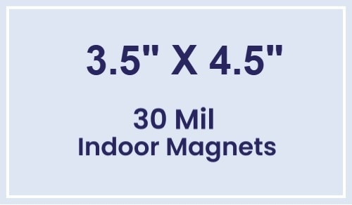 Magnet - 3.5x4.5 Square Corners- 30 Mil