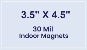 Magnet - 3.5x4.5 Square Corners- 30 Mil