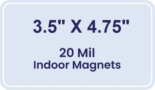 Magnet - 3.5x4.75 Round Corners - 20 Mil