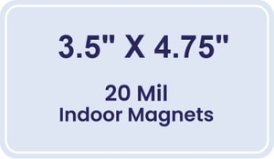 Magnet - 3.5x4.75 Round Corners - 20 Mil