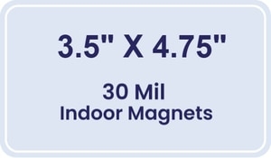 Magnet - 3.5x4.75 Round Corners - 30 Mil