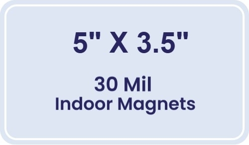 Magnet - 3.5x5 Round Corners - 30 Mil