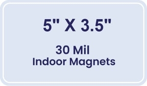 Magnet - 3.5x5 Round Corners - 30 Mil