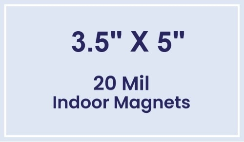 Magnets - 3.5x5 Square Corners - 20 Mil - 4 Color Process
