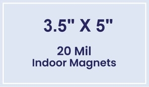 Magnets - 3.5x5 Square Corners - 20 Mil - 4 Color Process