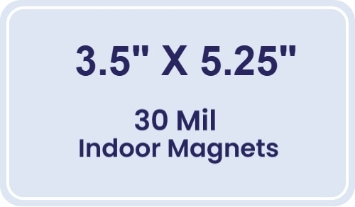 Magnet - 3.5x5.25 Round Corners - 30 Mil