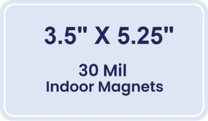 Magnet - 3.5x5.25 Round Corners - 30 Mil