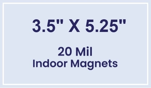 Magnet - 3.5x5.25 Square Corners - 20 Mil