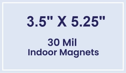 Magnet - 3.5x5.25 Square Corners - 30 Mil