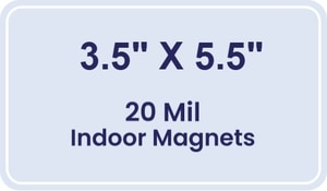Magnet - 3.5x5.5 Round Corners - 20 mil
