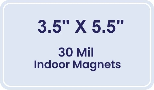 Magnet - 3.5x5.5 Round Corners - 30 Mil