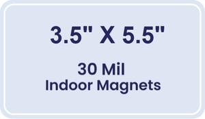 Magnet - 3.5x5.5 Round Corners - 30 Mil