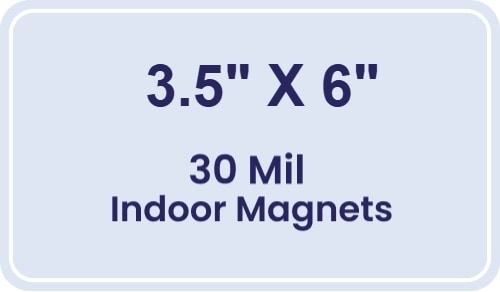 Magnet - 3.5x6 Round Corners - 30 Mil