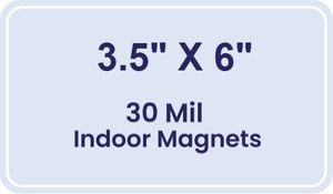 Magnet - 3.5x6 Round Corners - 30 Mil