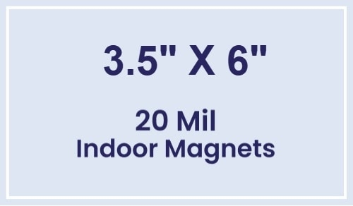 Magnets - 3.5x6 Square Corners - 20 mil - 4 Color Process