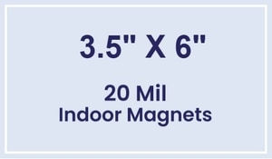 Magnets - 3.5x6 Square Corners - 20 mil - 4 Color Process