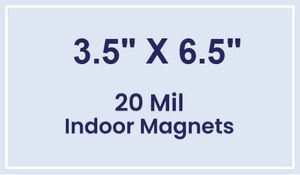 Magnets - 3.5x6.5 Square Corners - 20 Mil - 4 Color Process