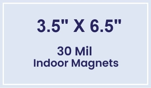 Magnet - 3.5x6.5 Square Corners - 30 Mil