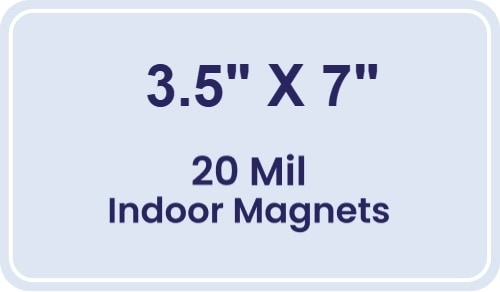 Magnet - 3.5x7 Round Corners - 20 mil