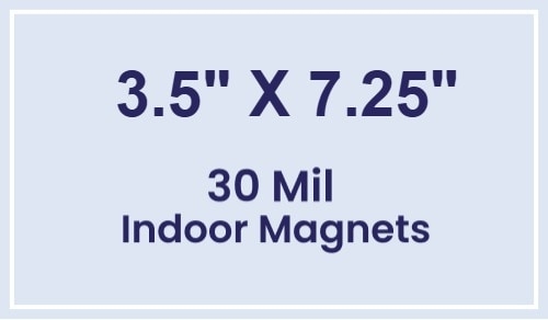 Magnet - 3.5x7.25 Square Corners - 30 Mil