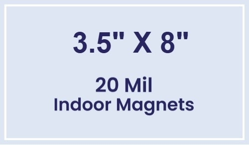 Magnets - 3.5x8 Square Corners - 20 mil - 4 Color Process