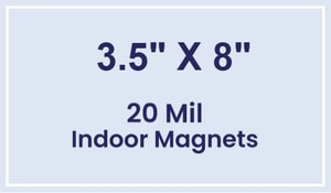 Magnets - 3.5x8 Square Corners - 20 mil - 4 Color Process