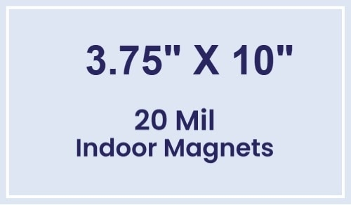 Magnet - 3.75x10 Square Corners - 20 mil
