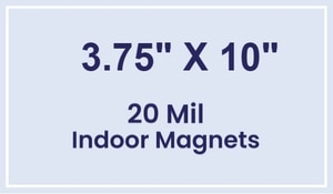 Magnet - 3.75x10 Square Corners - 20 mil