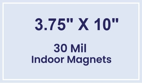 Magnet - 3.75x10 Square Corners - 30 Mil