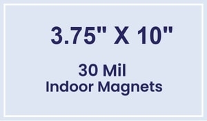 Magnet - 3.75x10 Square Corners - 30 Mil