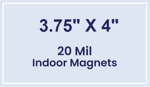 Magnets - 3.75x4 Square Corners - 20 Mil - 4 Color Process