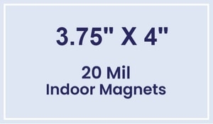 Magnets - 3.75x4 Square Corners - 20 Mil - 4 Color Process