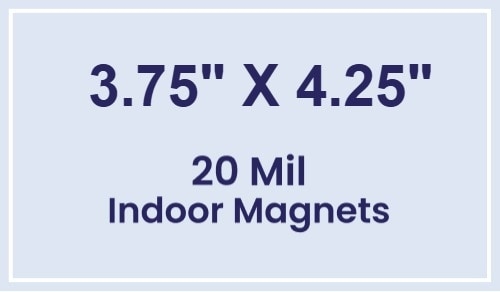 Magnet - 3.75x4.25 Square Corners - 20 Mil