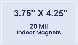 Magnet - 3.75x4.25 Square Corners - 20 Mil