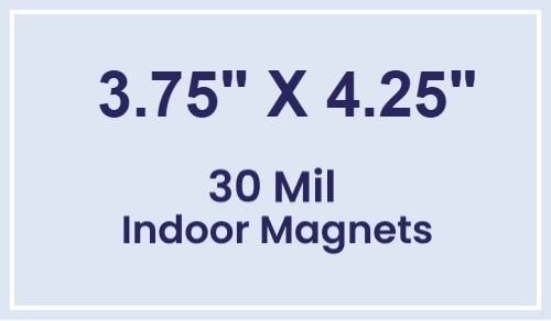 Magnet - 3.75x4.25 Square Corners - 30 Mil