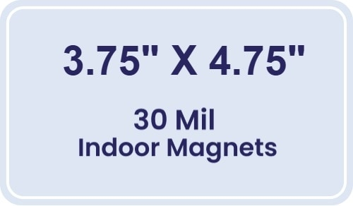 Magnet - 3.75x4.75 Round Corners - 30 Mil