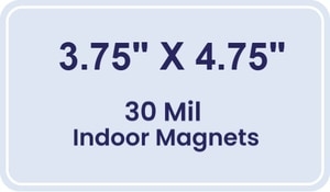 Magnet - 3.75x4.75 Round Corners - 30 Mil