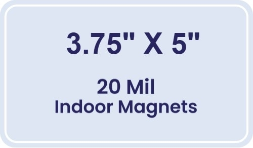 Magnet - 3.75x5 Round Corners - 20 Mil