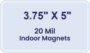 Magnet - 3.75x5 Round Corners - 20 Mil