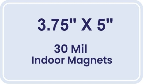Magnet - 3.75x5 Round Corners - 30 Mil