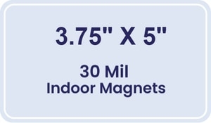 Magnet - 3.75x5 Round Corners - 30 Mil