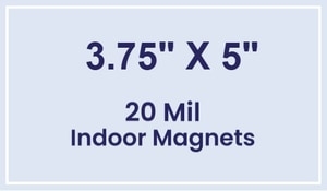 Magnets - 3.75x5 Square Corners - 20 Mil - 4 Color Process