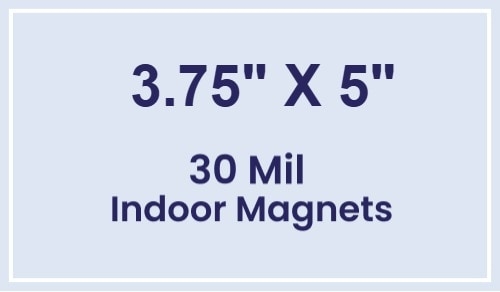Magnet - 3.75x5 Square Corners - 30 Mil