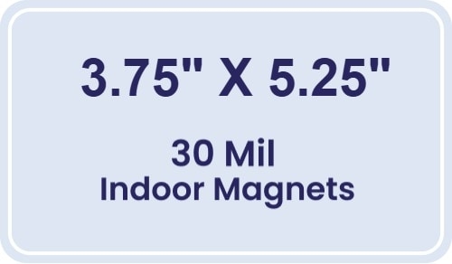 Magnet - 3.75x5.25 Round Corners - 30 Mil